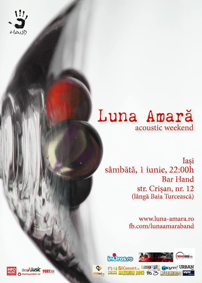 Luna Amara sustine doua concerte acustice in acest weekend